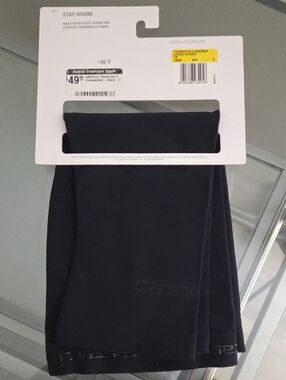 Castelli Black Thermoflex Knee Warmers Size Small NWT